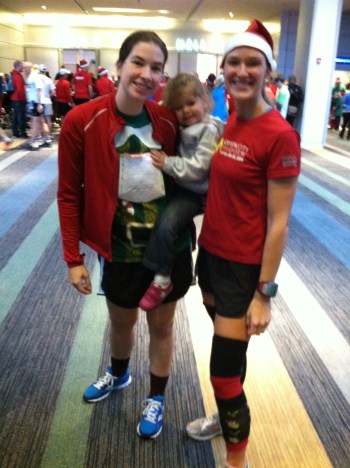 Posing with friends pre-race. 