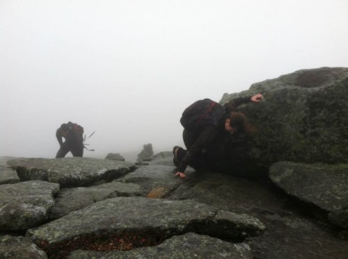 The climb up Wright Peak required unwavering focus.