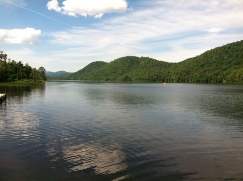 Beautiful Thirteenth Lake the day of the Fourth Annual Super Summer Splash 1-mile Open Water Swim.